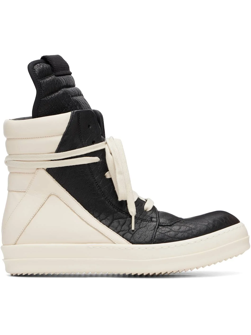 Black & Off-White Tower Geobasket Sneakers - 1