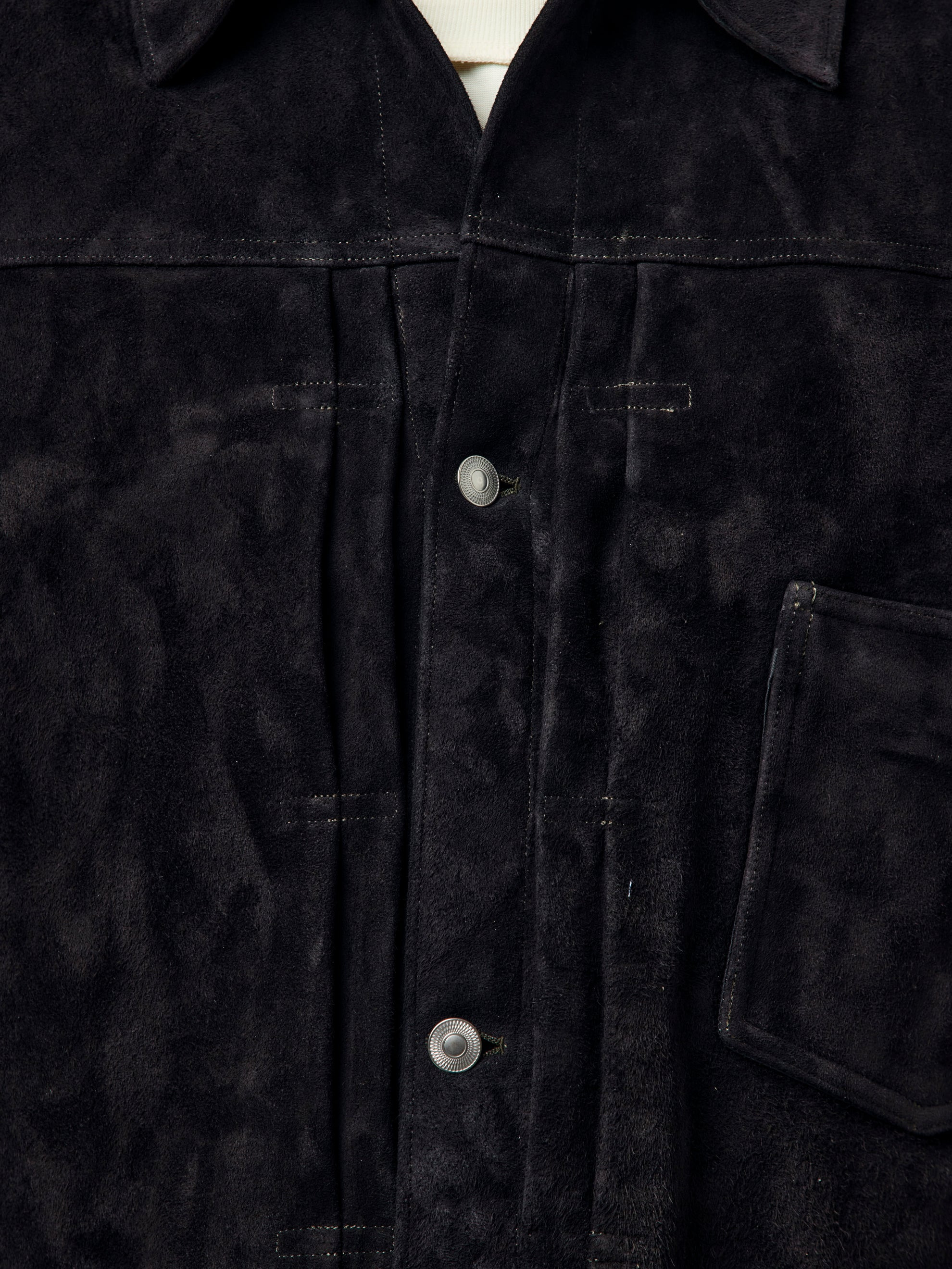 SUEDE LEATHER 1ST TYPE JACKET (BLACK) - 6