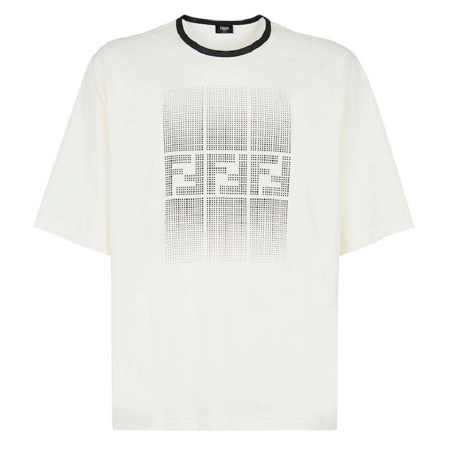 Fendi FF Motif Print Short Sleeve Cotton T-Shirt - 5