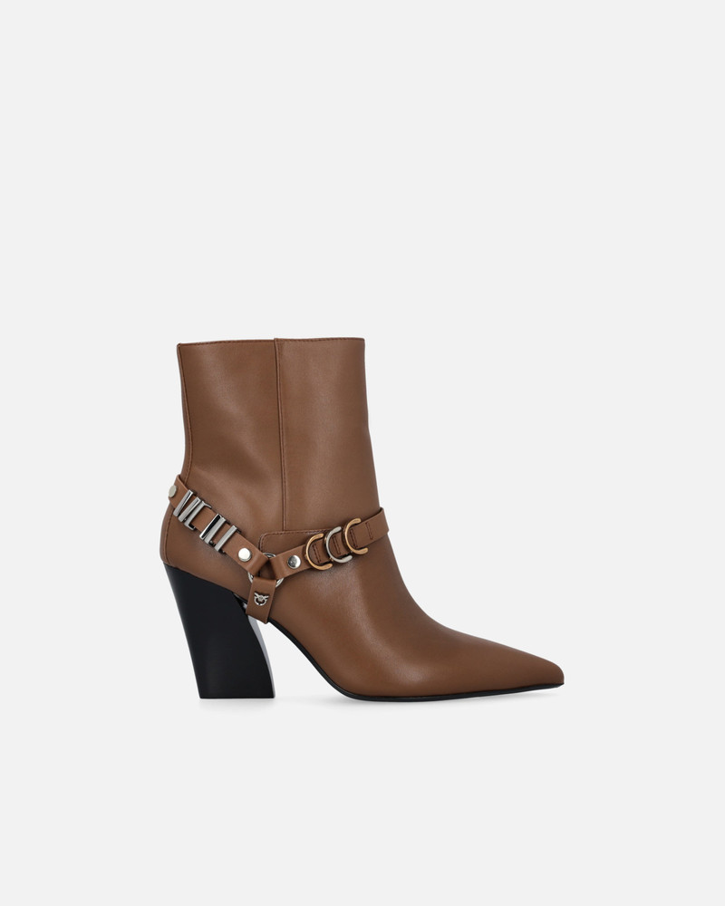 BOOTIES WITH METAL INSERTS AND LOVE BIRDS LOGO 1
