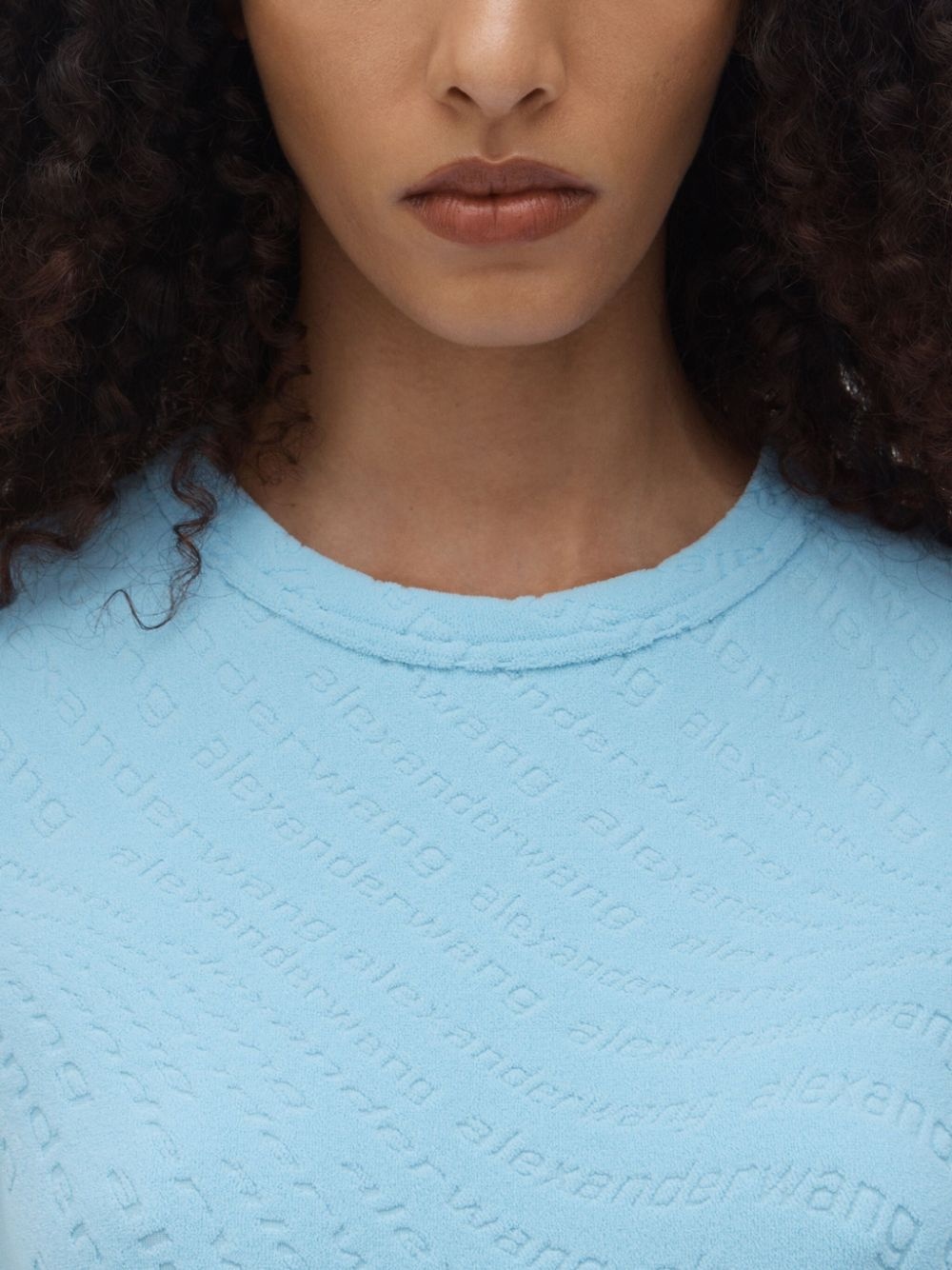 crew-neck shortsleeved mini dress - 5