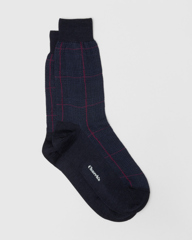 Prince of Wales Wool Socks 1