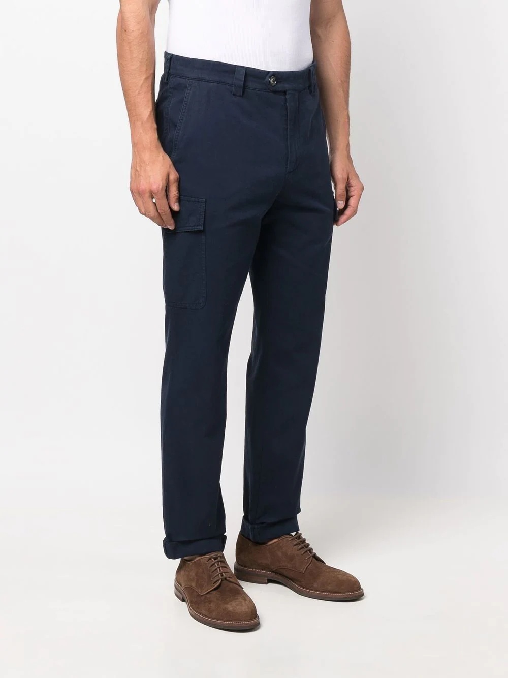 four-pocket cotton cargo trousers - 3