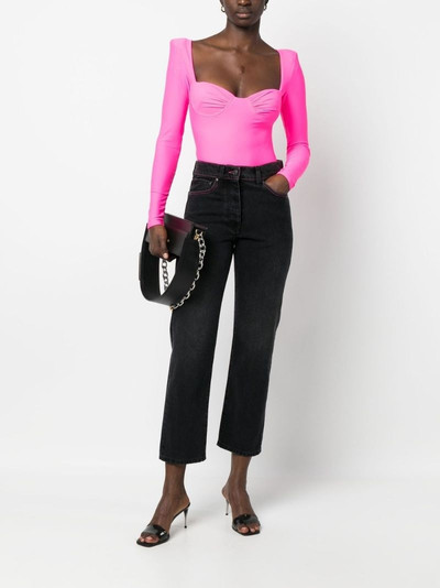 MSGM cropped straight-leg jeans outlook