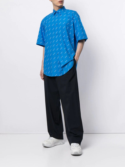 BALENCIAGA logo print short-sleeve shirt outlook