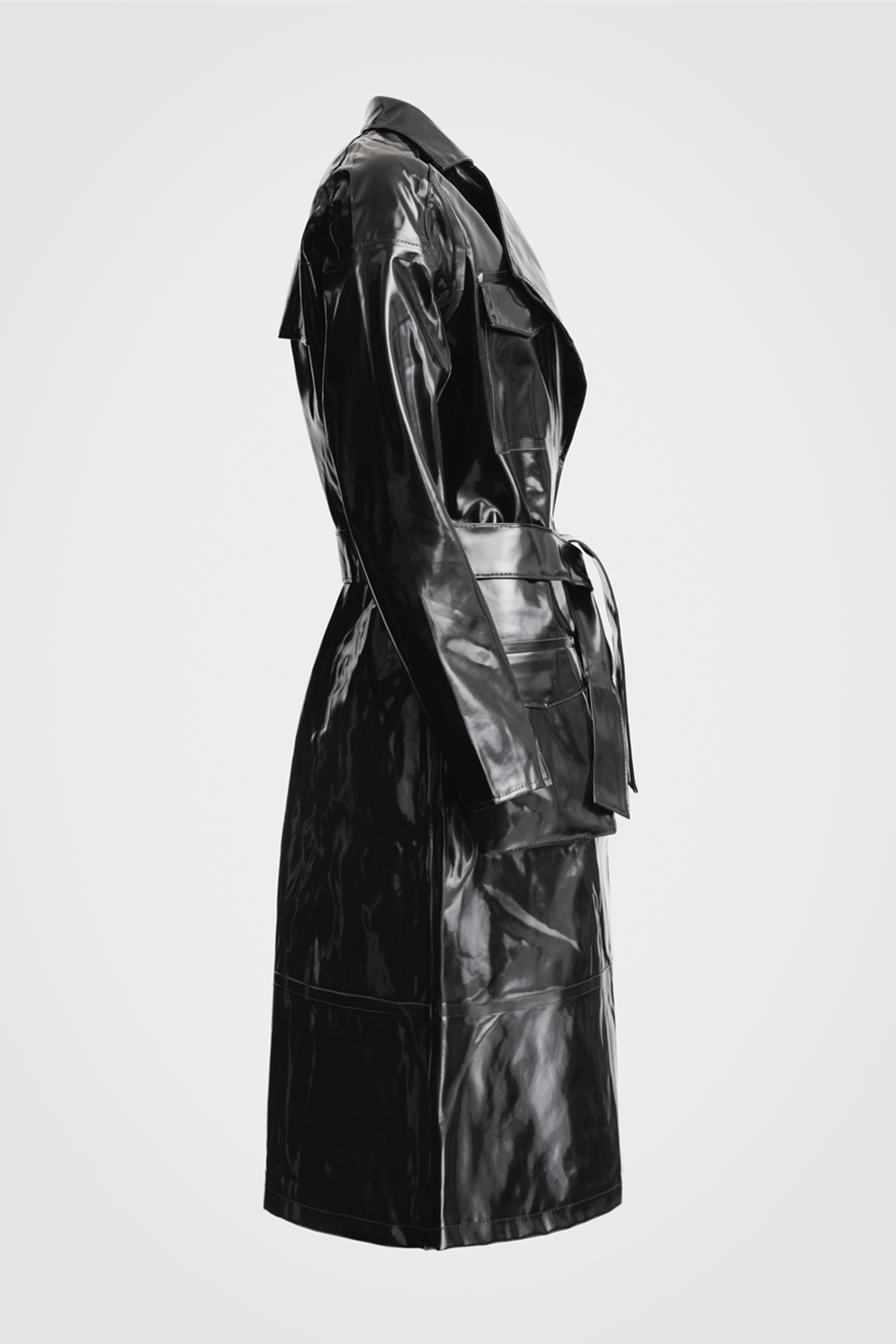 Lund Opal Trench Coat Black - 9