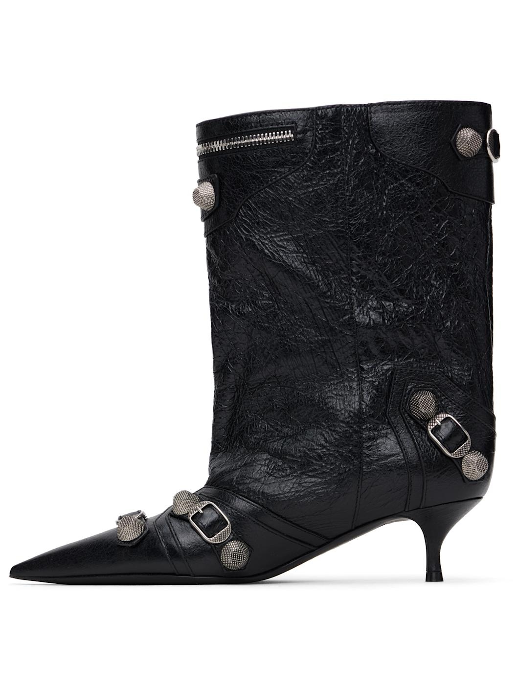 Black Cagole Wide 50mm Boots - 3
