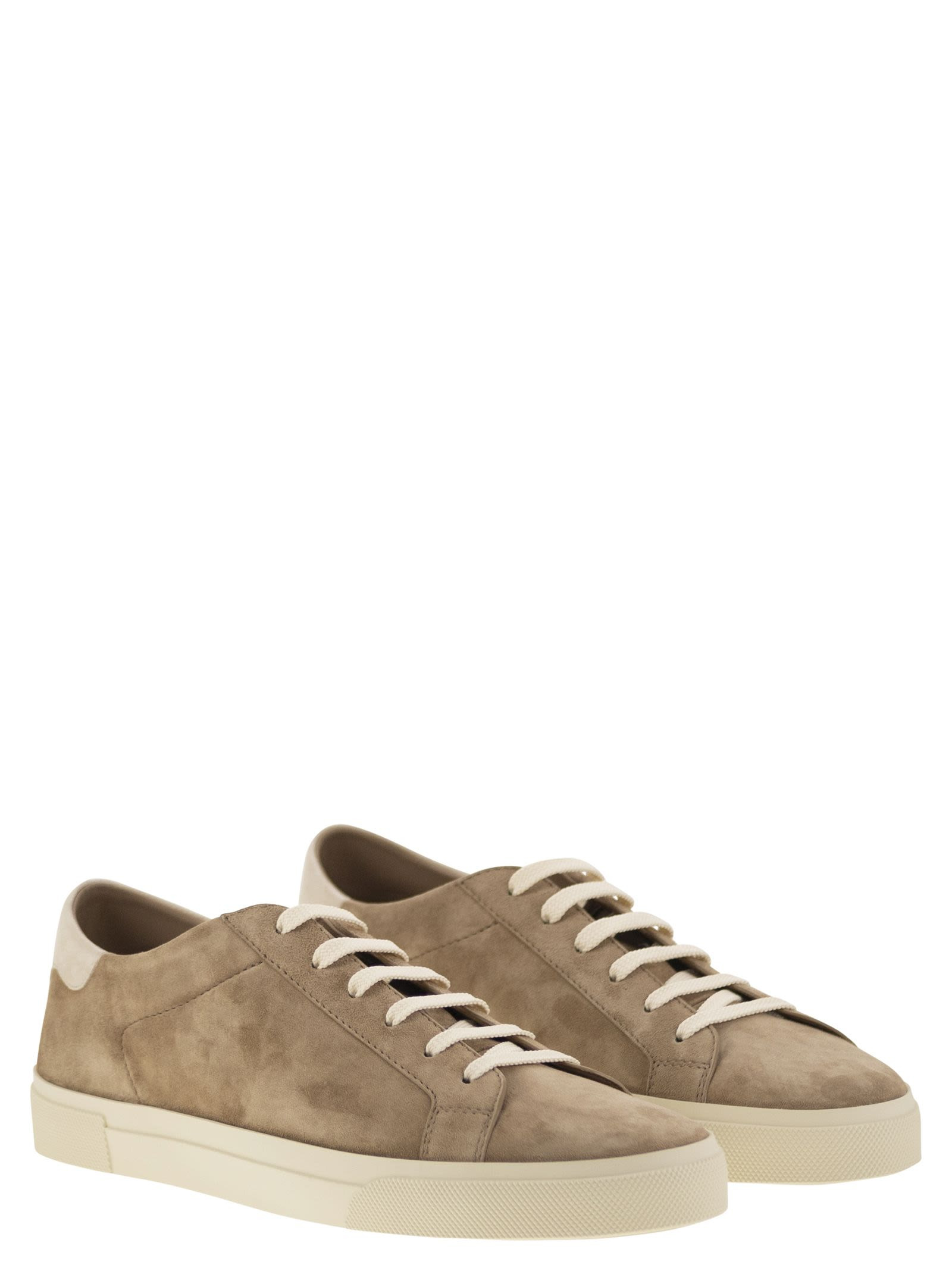 Brunello Cucinelli Men Suede Trainers - 4