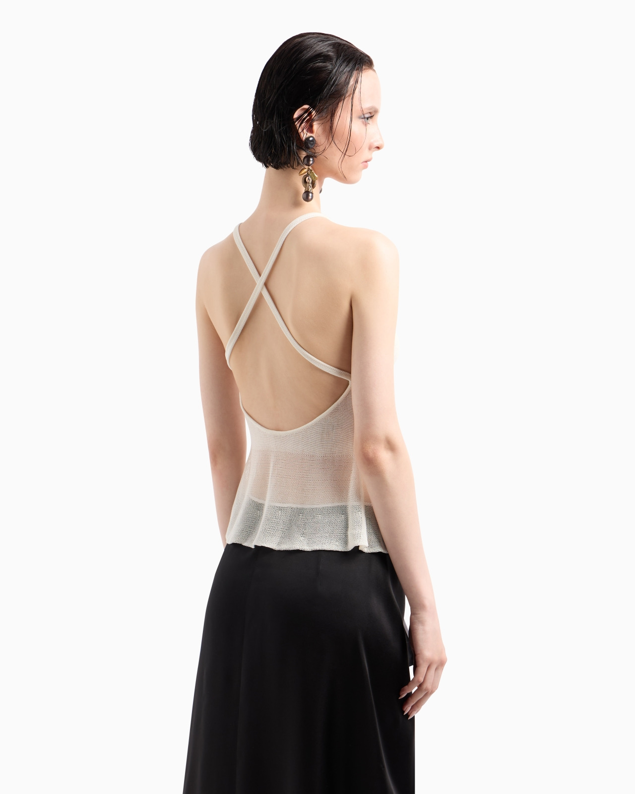 LYOCELL AND COTTON KNIT TOP - 3
