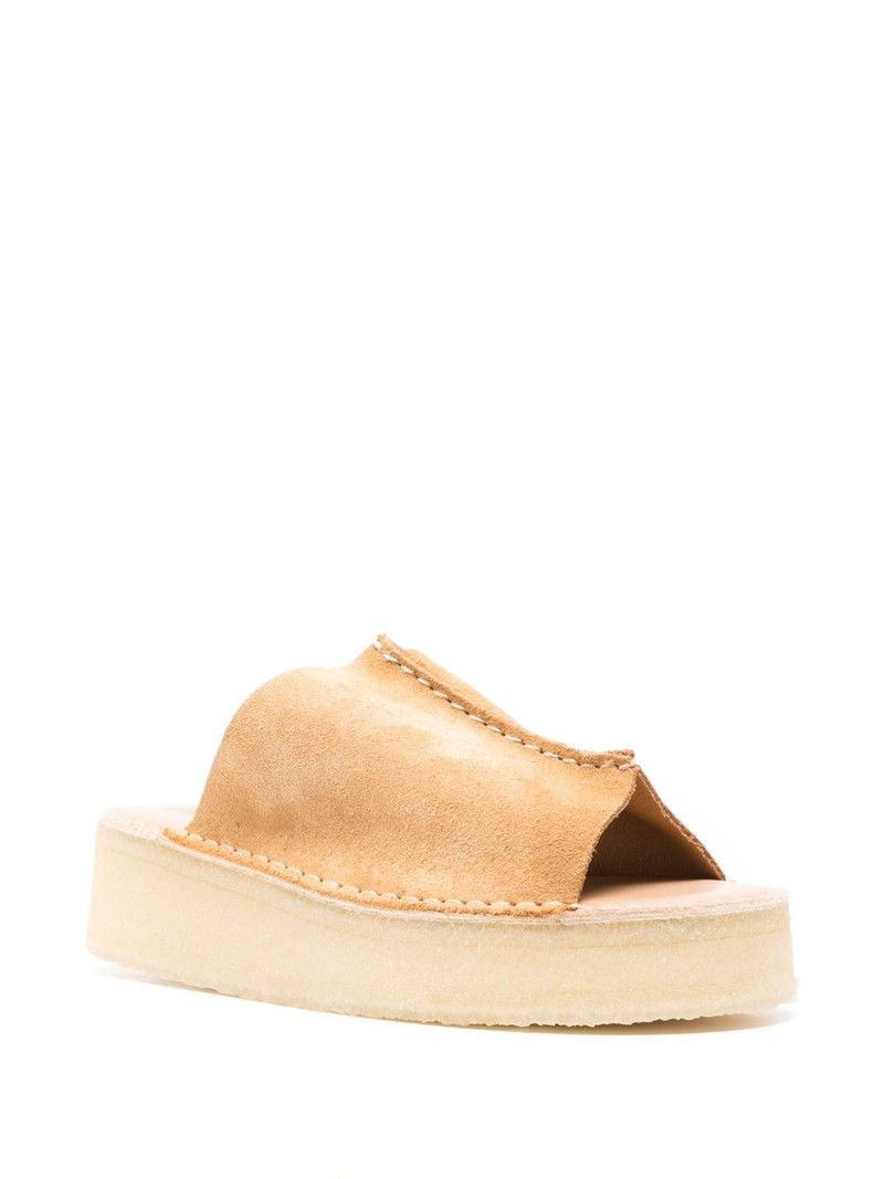 Clarks Originals suede wedge slides outlook