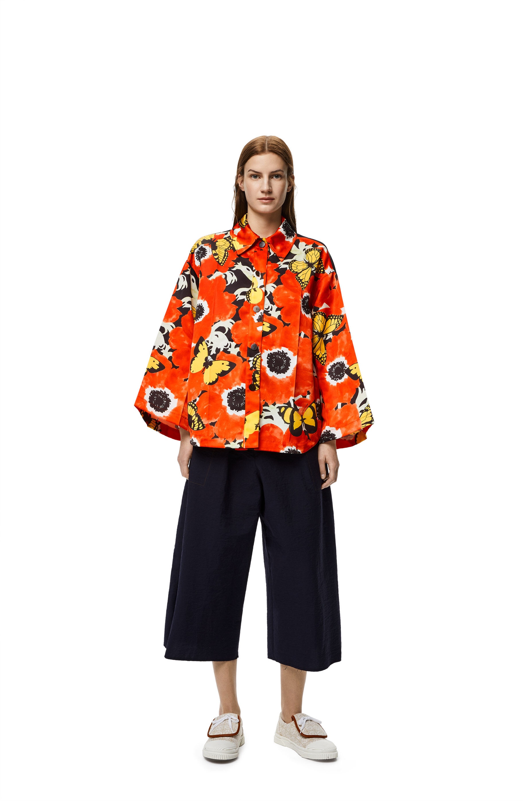 Cropped elasticated trousers in cotton - 2