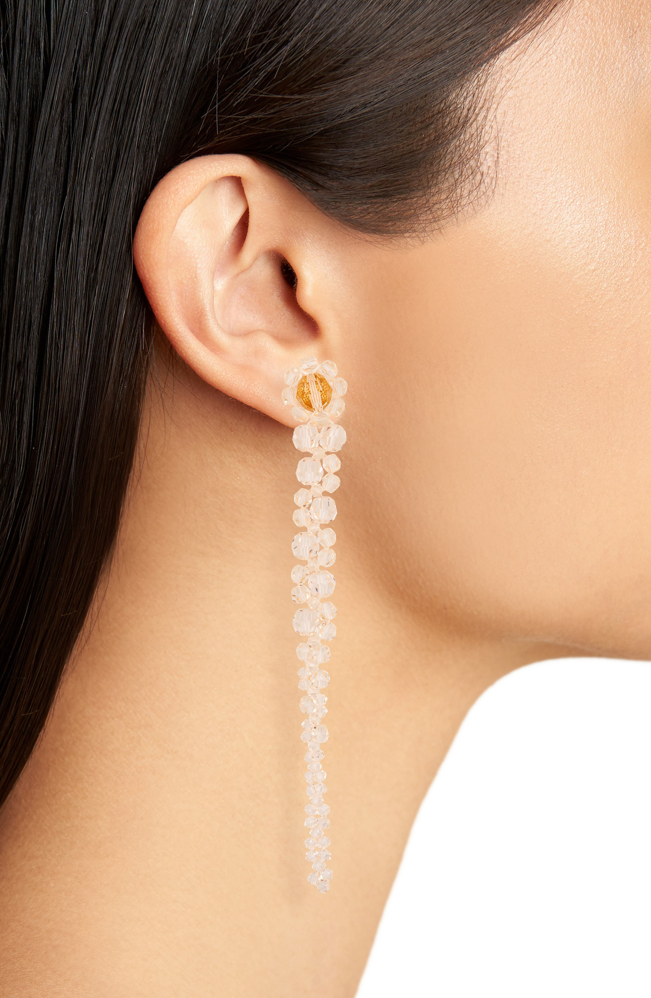Beaded Drop Earrings - 3