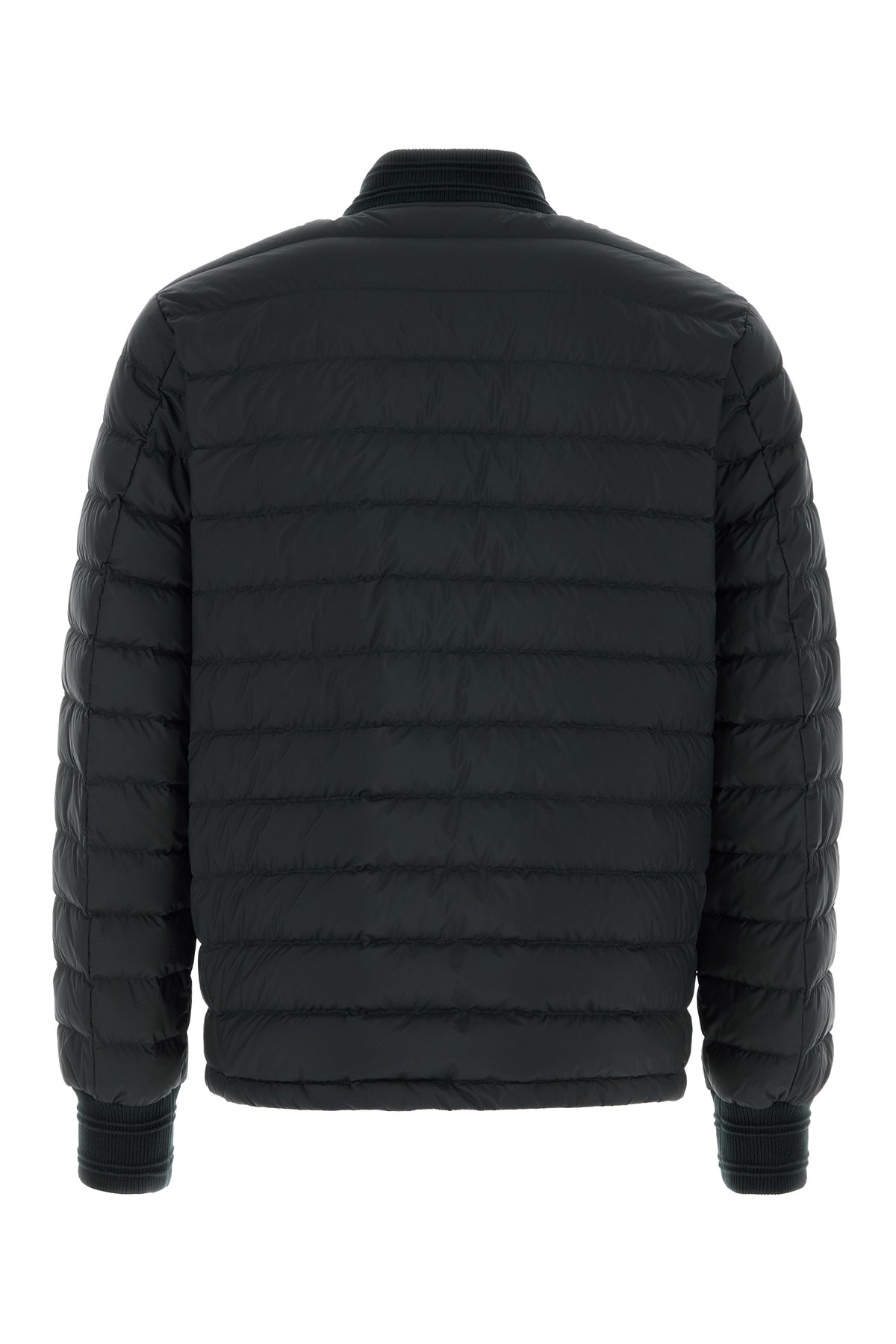 Black nylon down jacket - 2