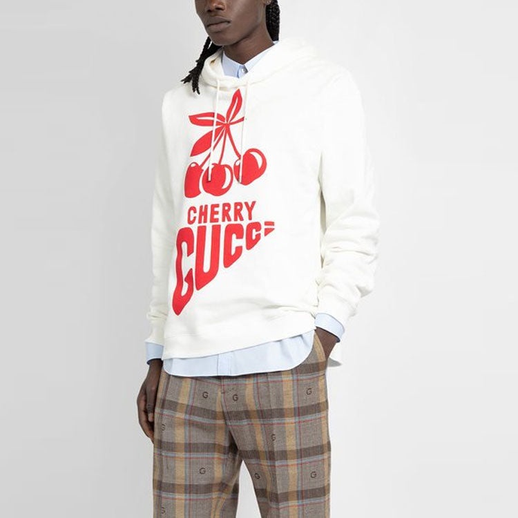 Gucci Cherry Gucci Cotton Sweatshirt 'Ivory' 681220-XJD1C-9275 - 3