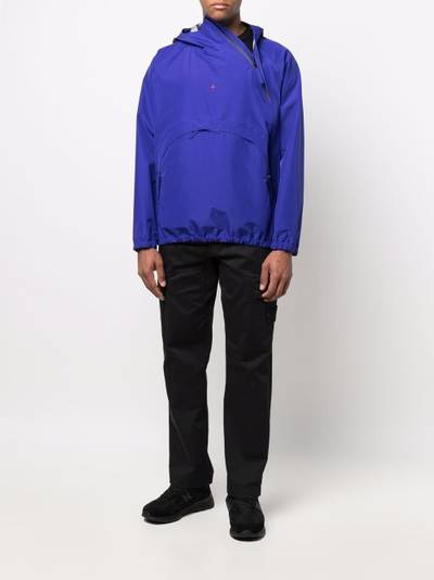 Stone Island logo-embroidered hooded jacket outlook