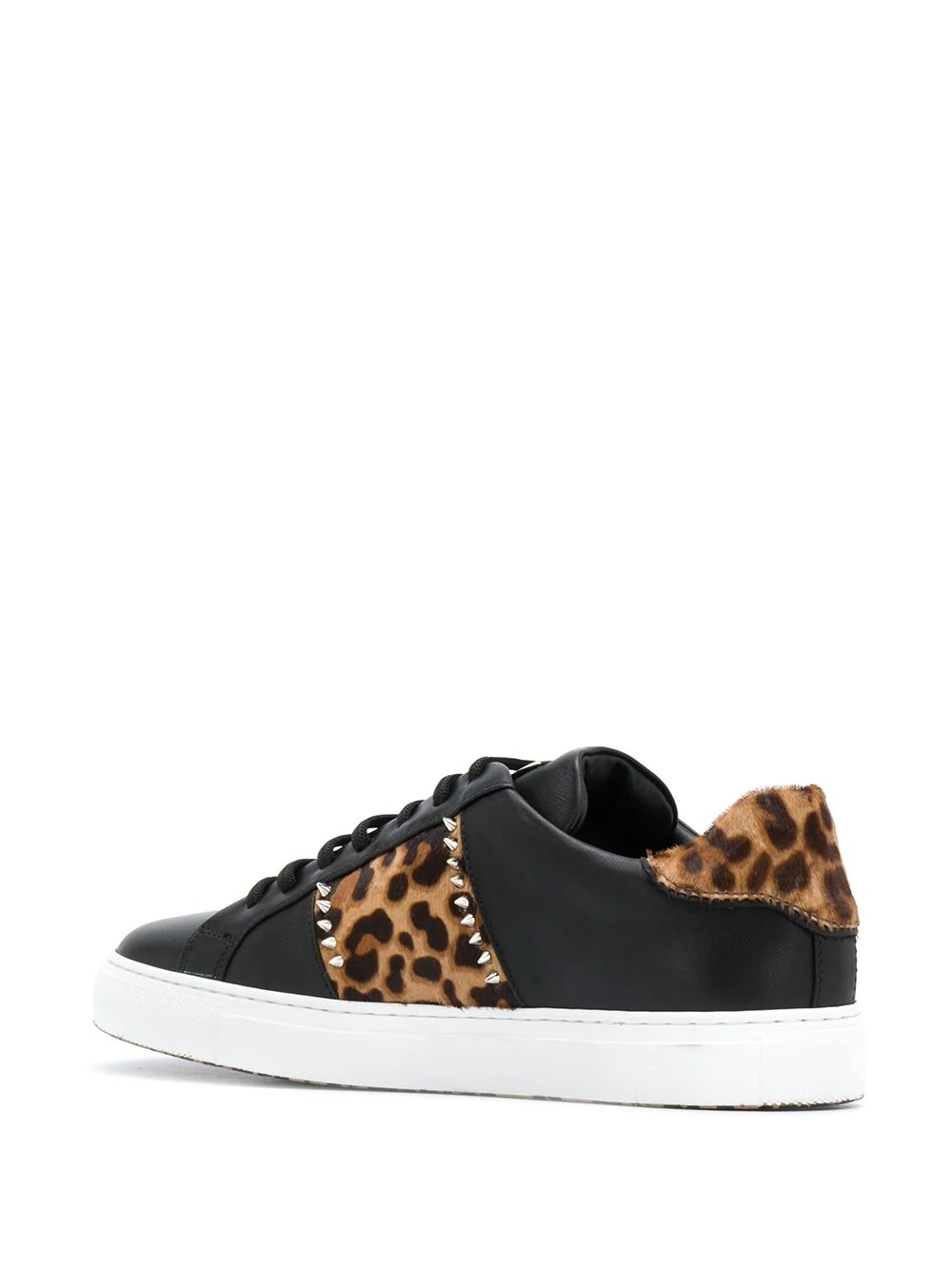 leopard-print low-top sneakers  - 3