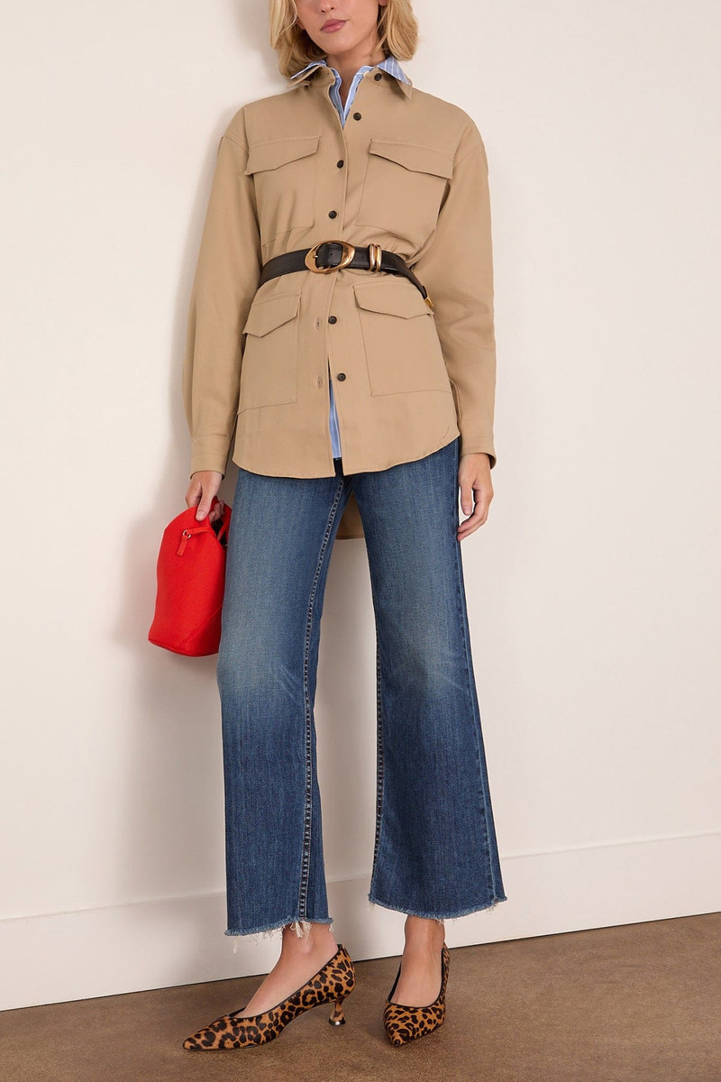 MARIA McMANUS Cargo Jacket in Khaki outlook
