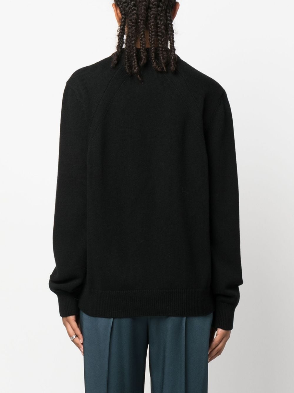 crew-neck cashmere-blend jumper - 4