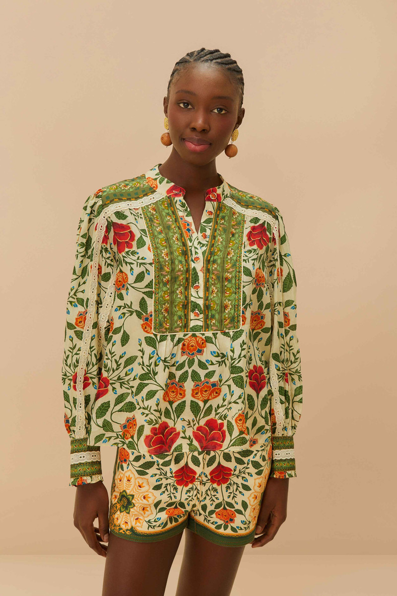 Sand Garden Tapestry Blouse 1
