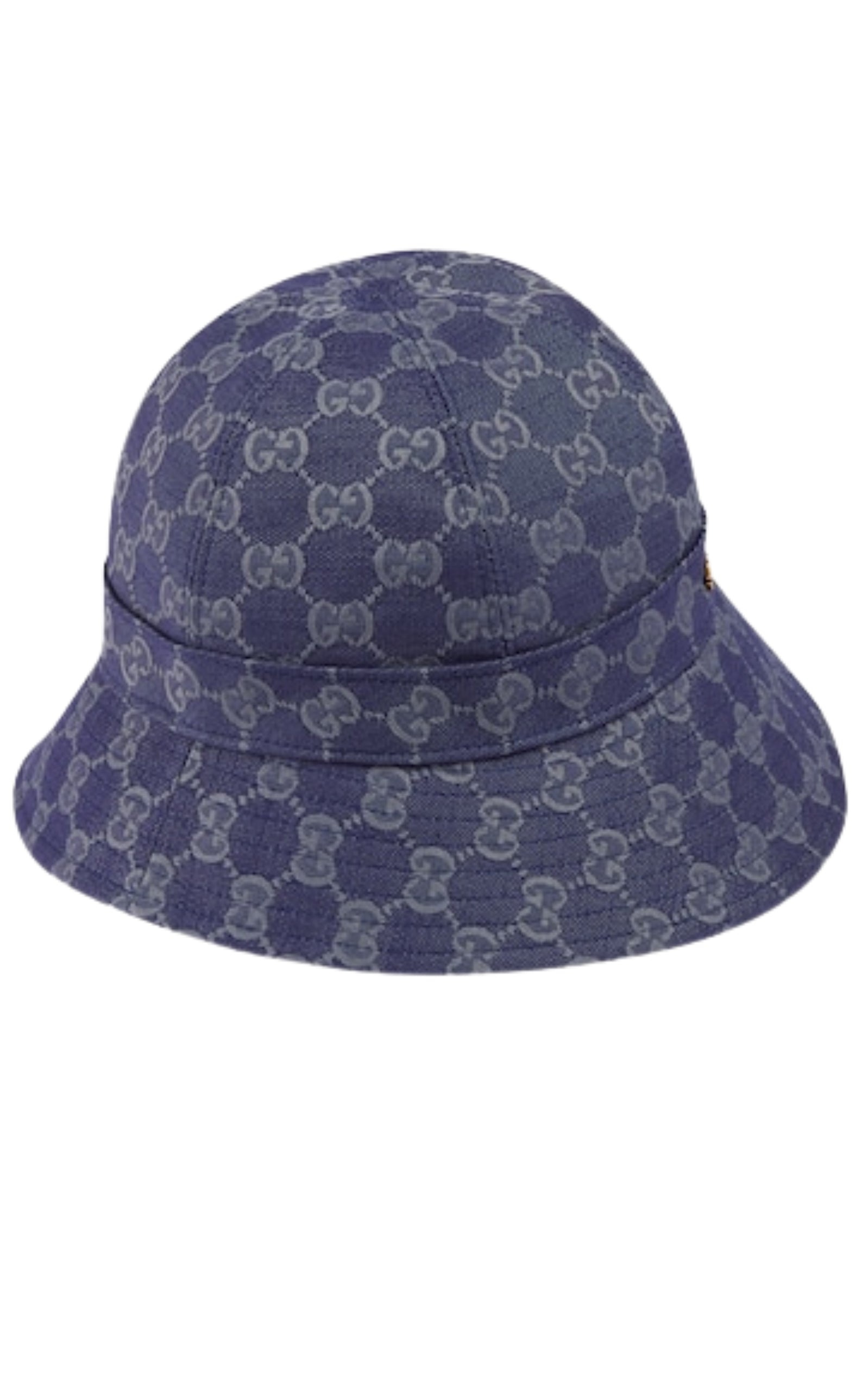 Blue Monogrammed Bucket Hat - 4
