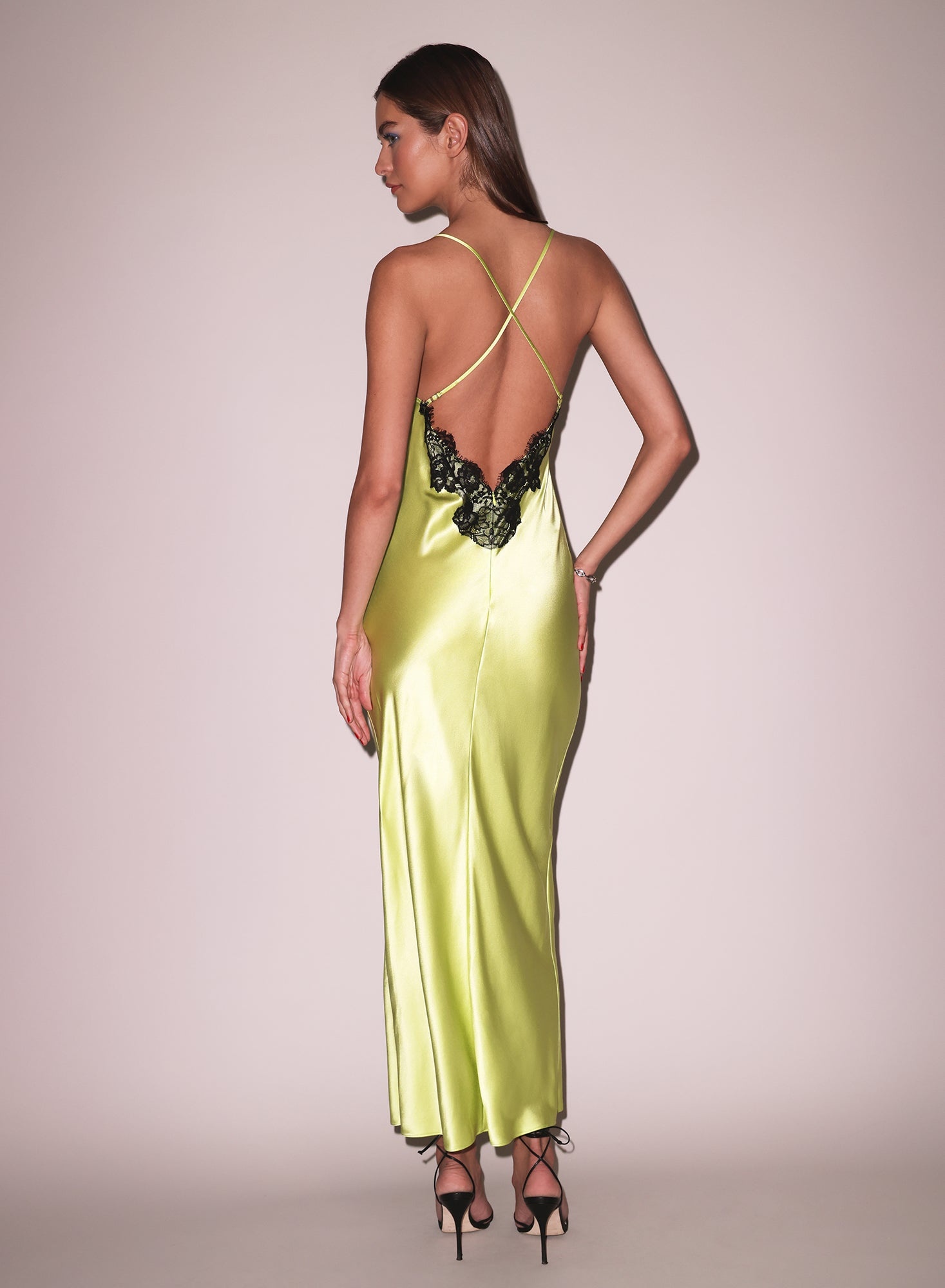 Open Back Maxi Slip Dress - 2