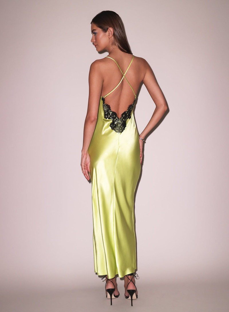 Fleur du Mal Open Back Maxi Slip Dress outlook