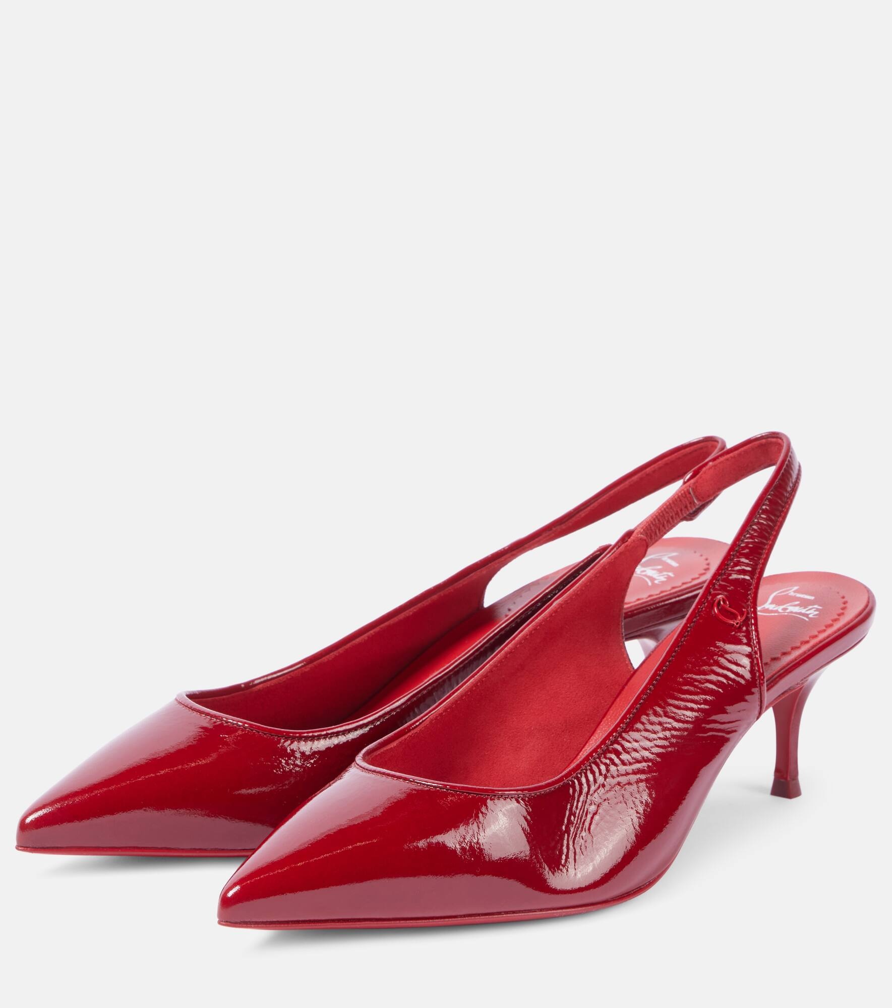 Sporty Kate Sling 55 leather slingback pumps - 4