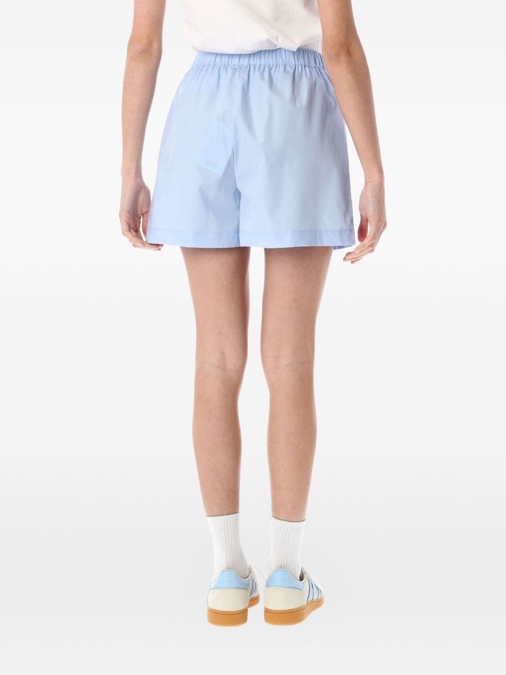 Crest-embroidered shorts - 2