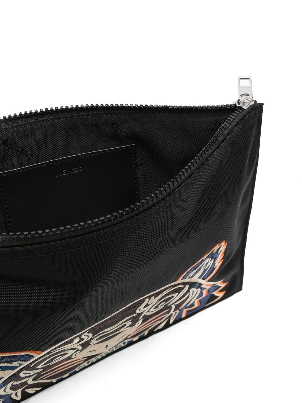 embroidered-Tiger clutch bag - 5