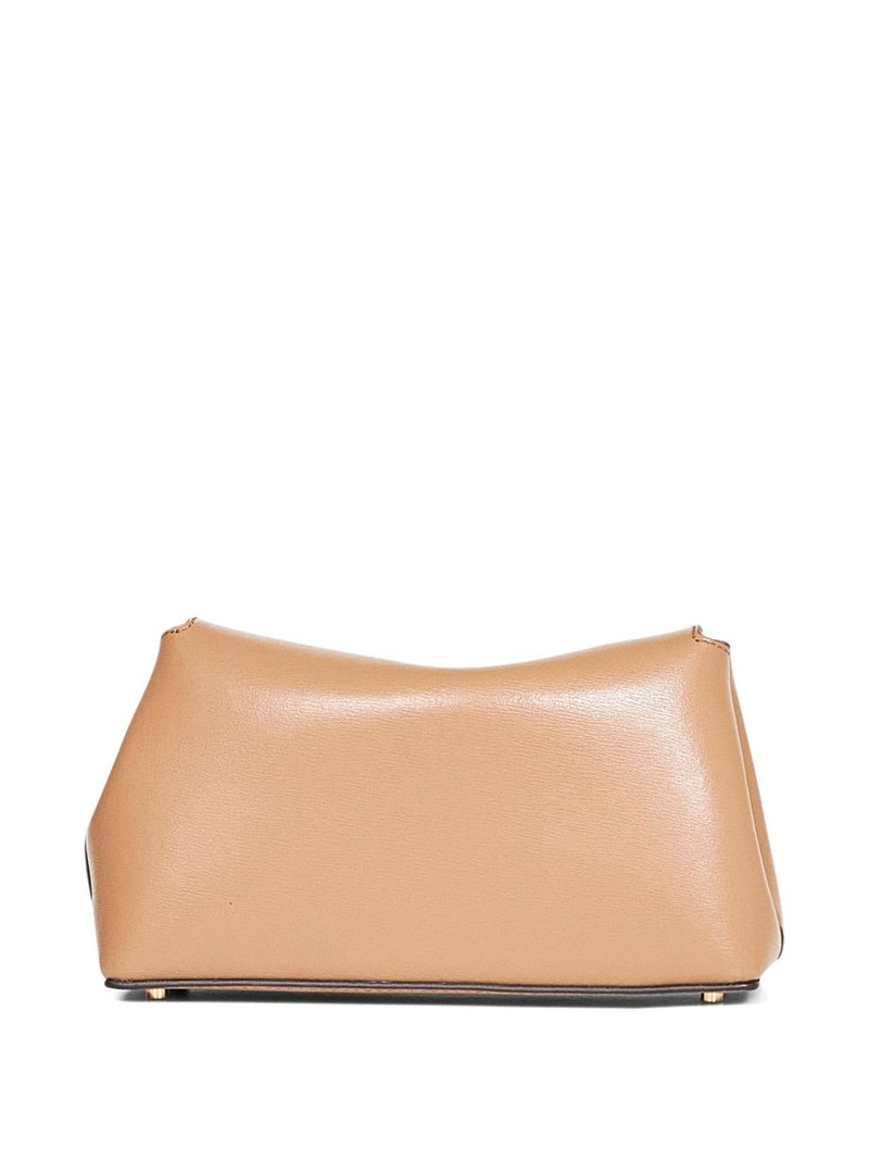TOTEME T-lock foldover leather clutch bag outlook