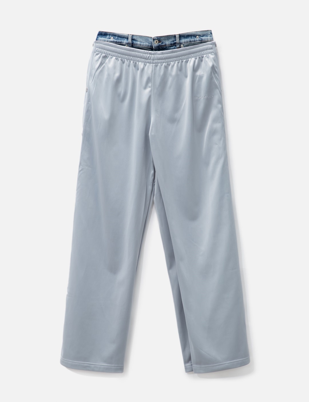 SNAP OFF DENIM TRACK PANTS - 1