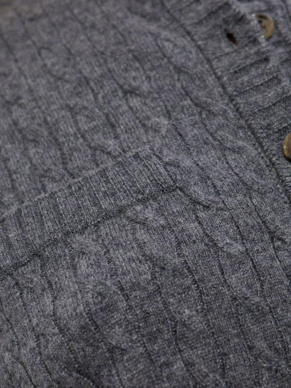 cable-knit cashmere cardigan - 5