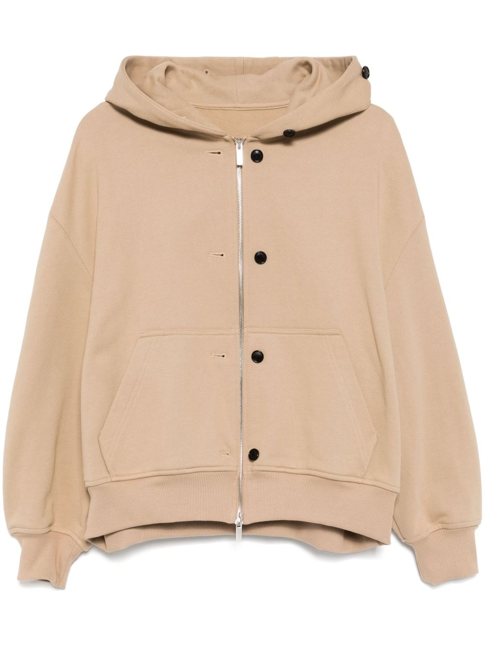 buttoned hoodie - 1