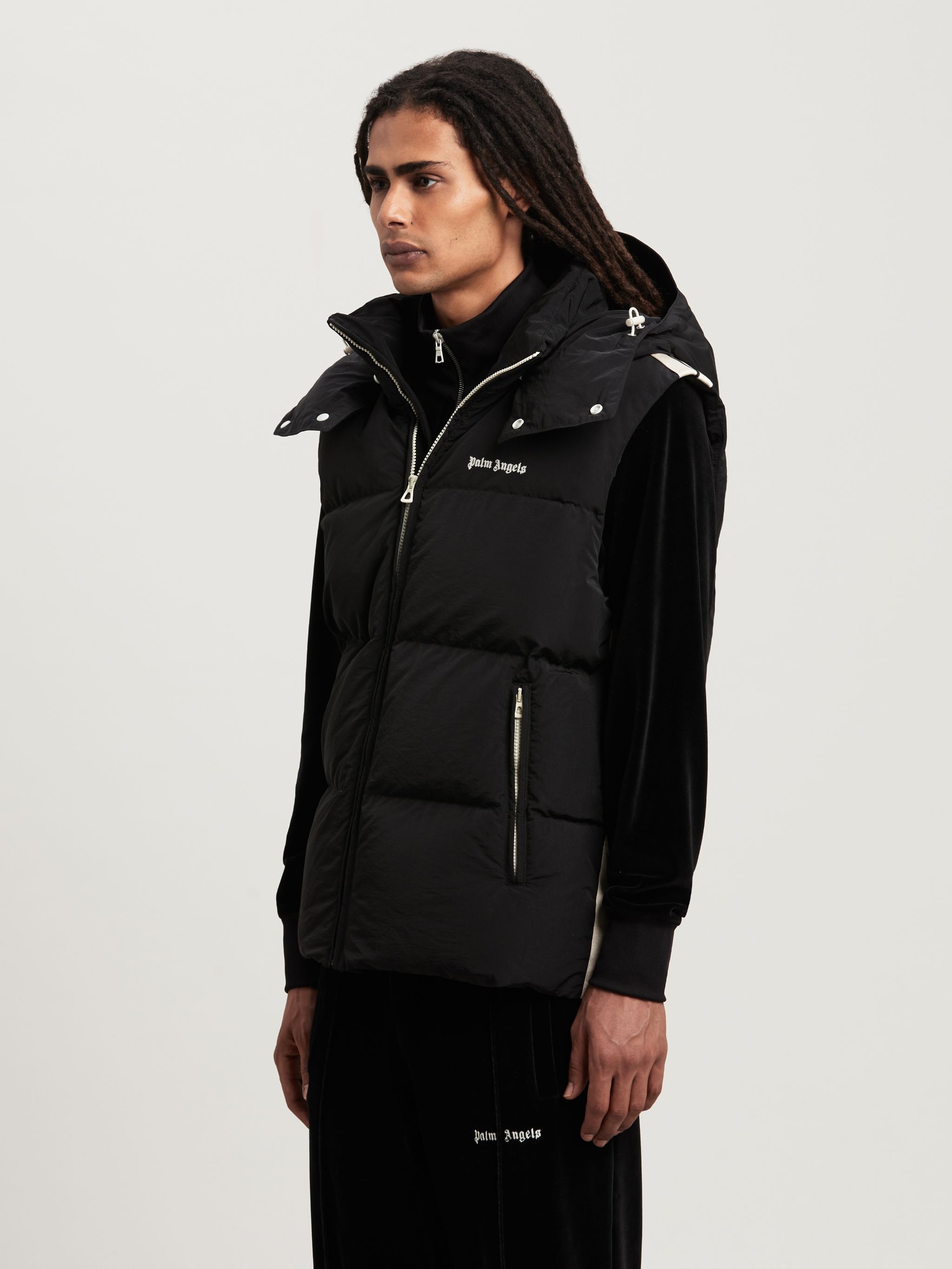 Classic Track Hoodie Down Vest - 4
