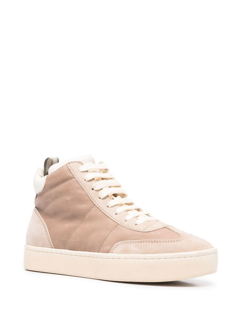 panelled high-top sneakers - 2