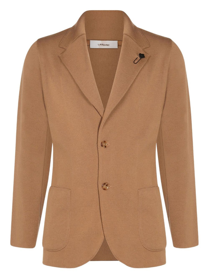 flower-embellished two-buttons blazer 1