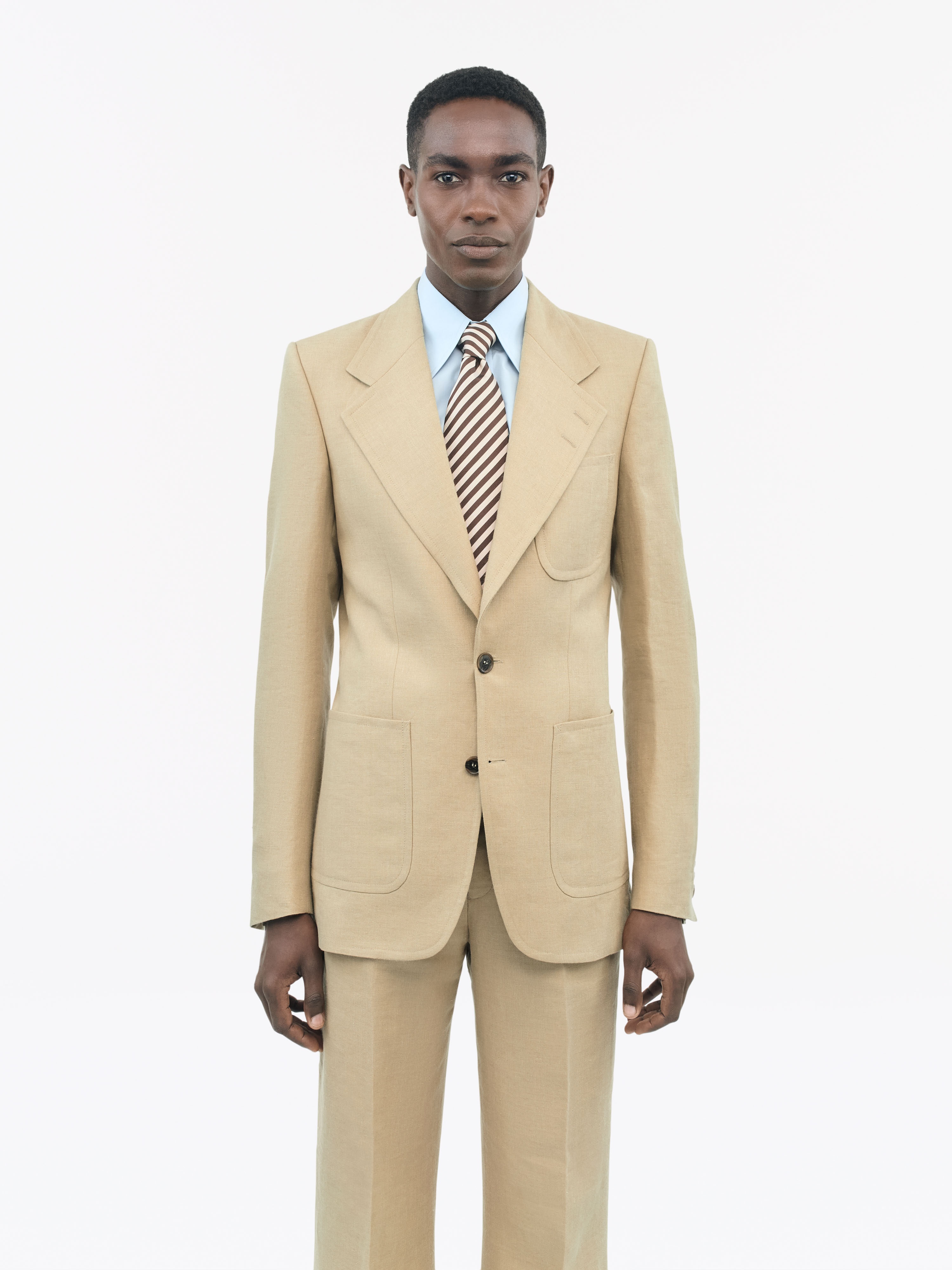 Morini Regular-fit Linen Blazer - 4