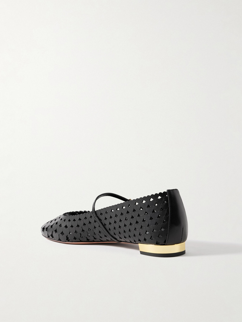 Amourose Cutout Leather Ballet Flats 3
