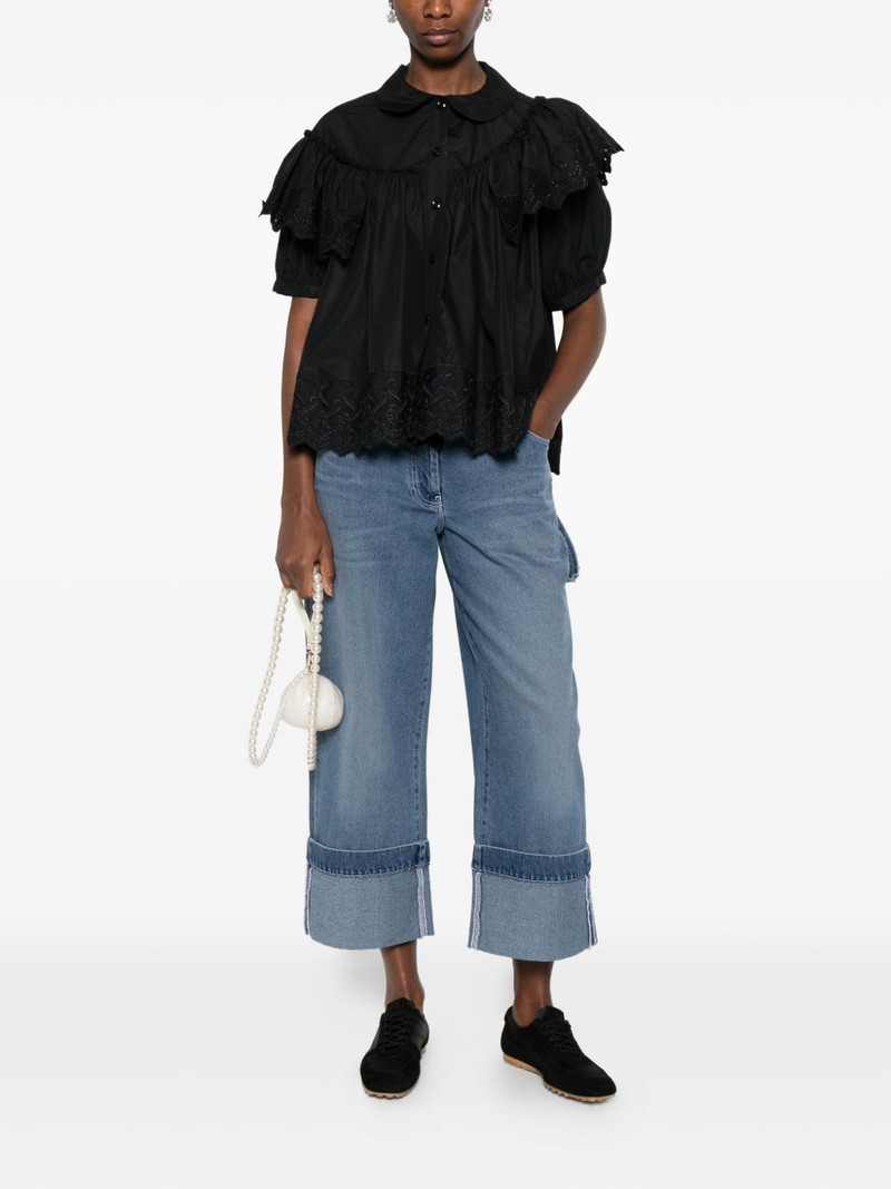 Simone Rocha strap-ebellished jeans outlook
