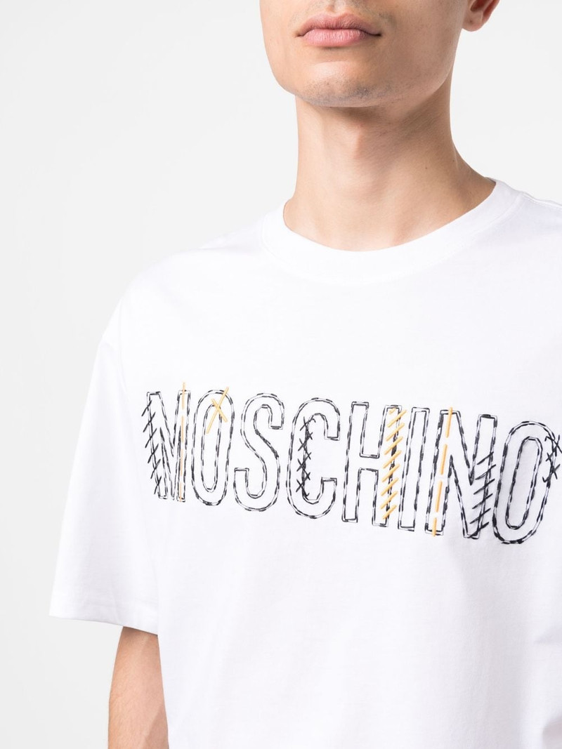 embroidered-logo cotton T-shirt 5