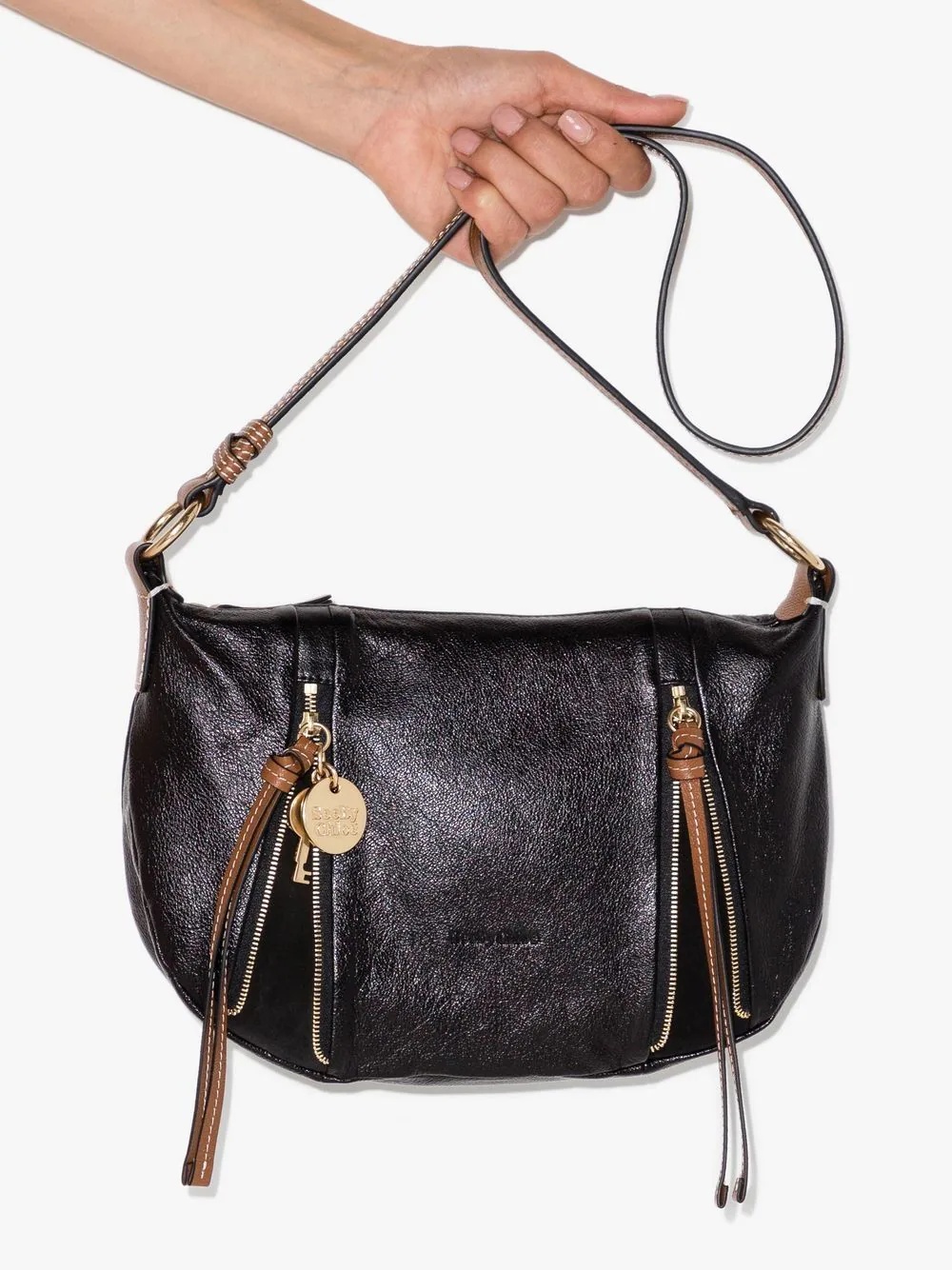 Indra leather shoulder bag - 4