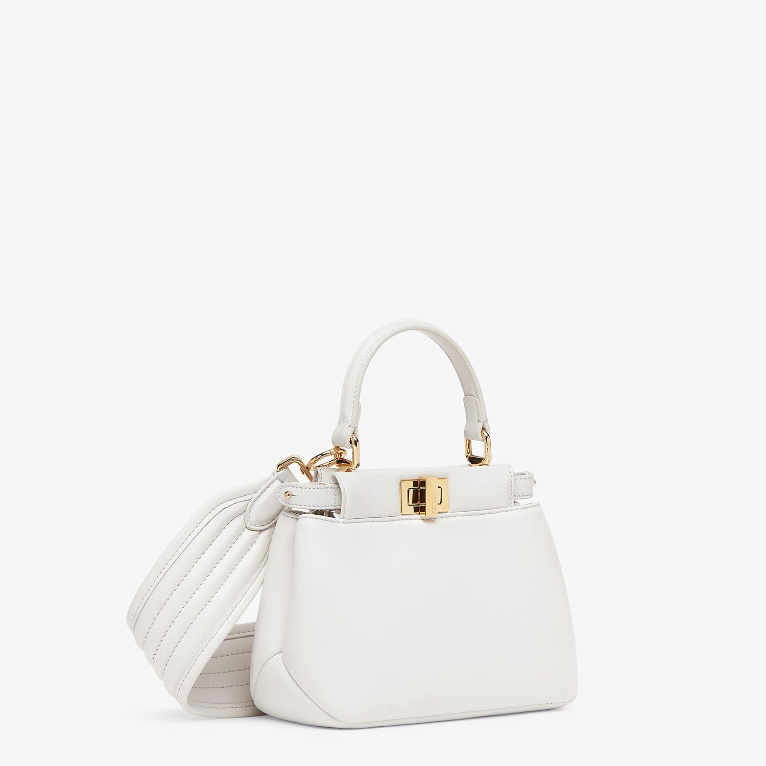 White nappa leather bag - 3