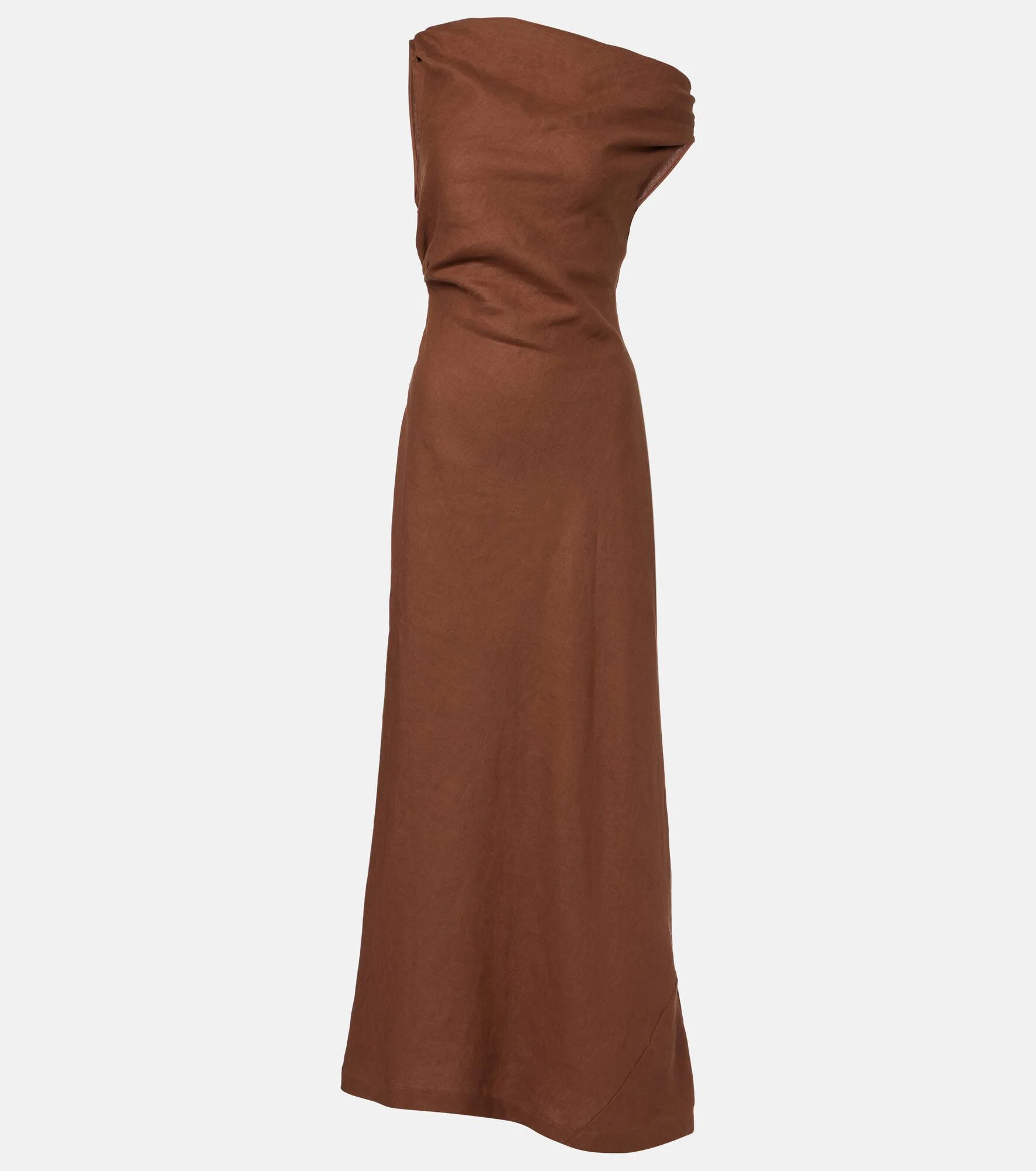 Suis asymmetric linen maxi dress - 1