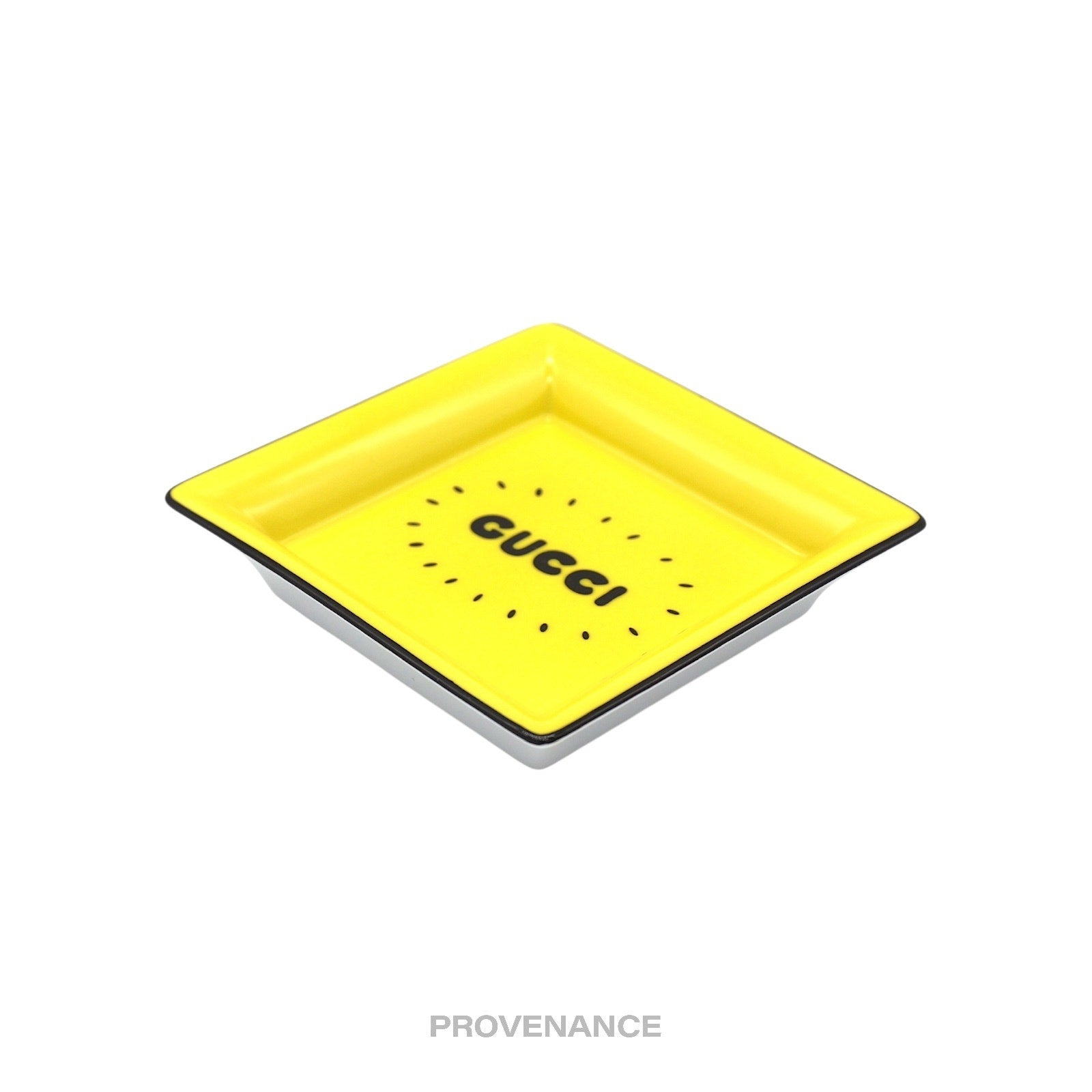 Gucci x Disney Logo Valet Ash Trinket Tray - Yellow/Black - 4