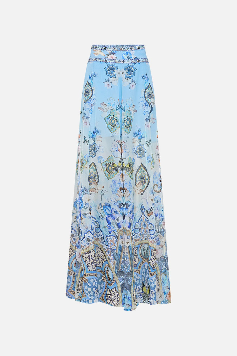 SHEER WIDE LEG PANT - 1