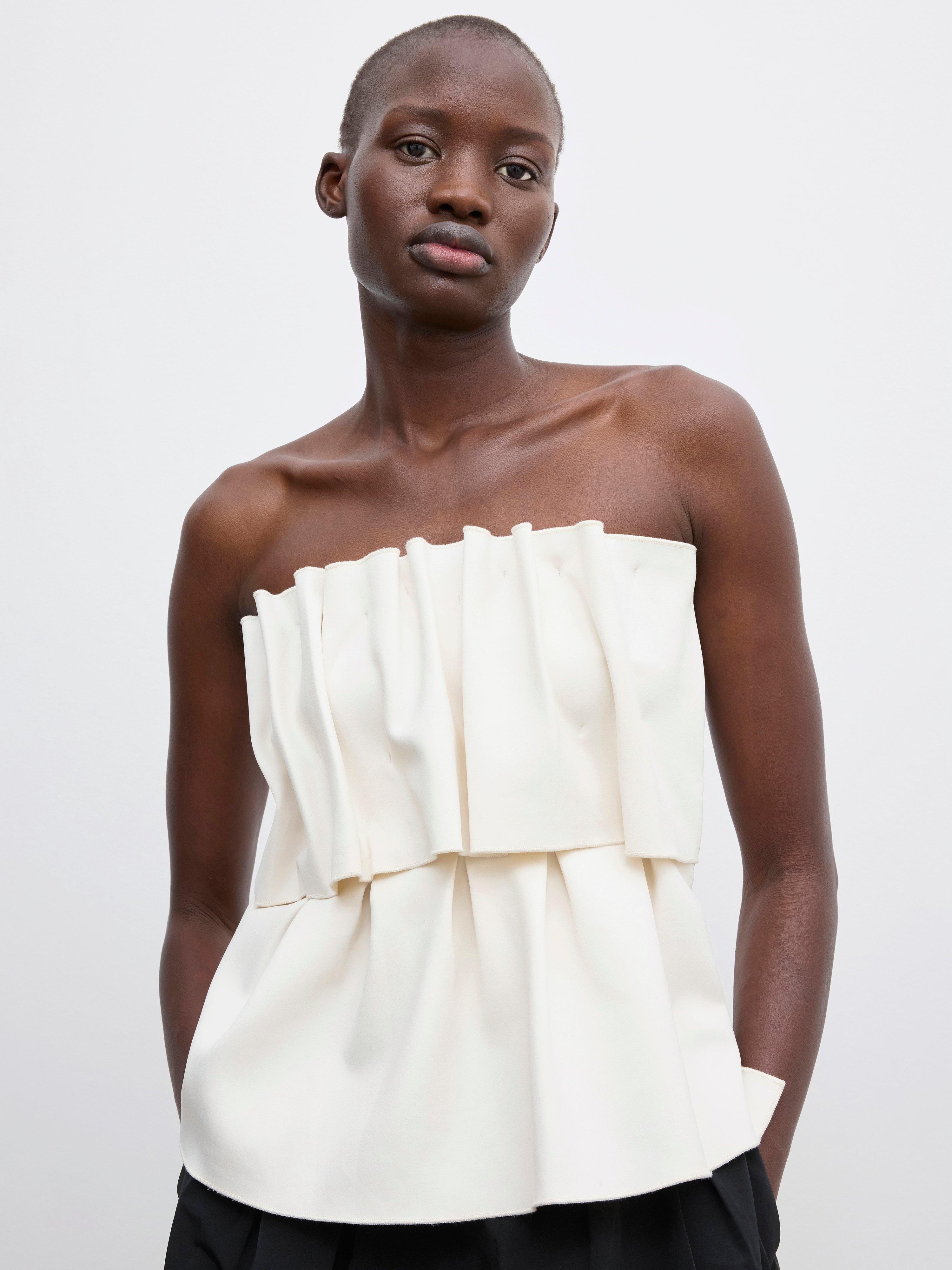 Sculpted tube top - 4