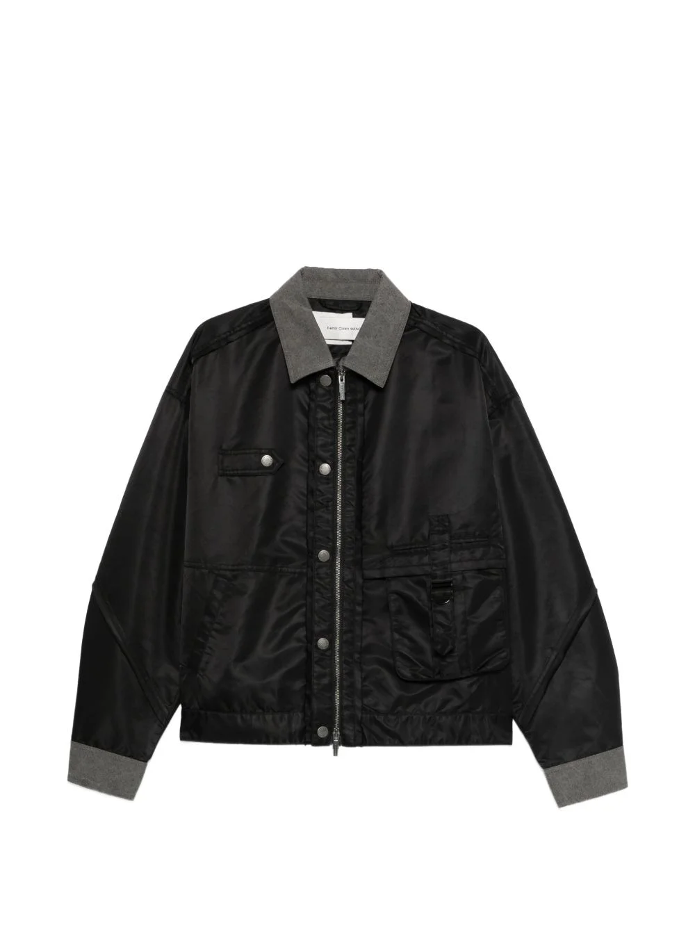 button-details bomber jacket - 1