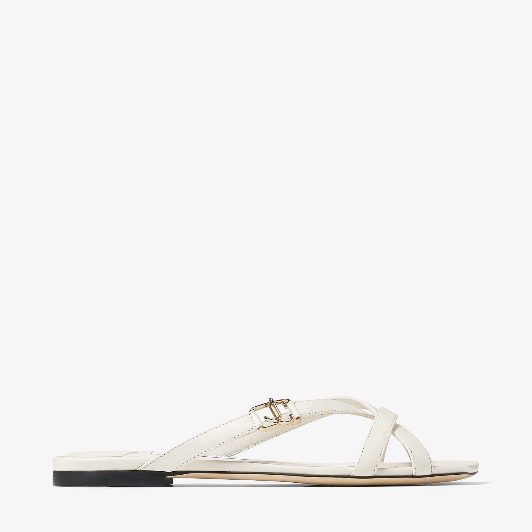 Jess Flat
Latte Nappa Leather Flat Sandals - 1