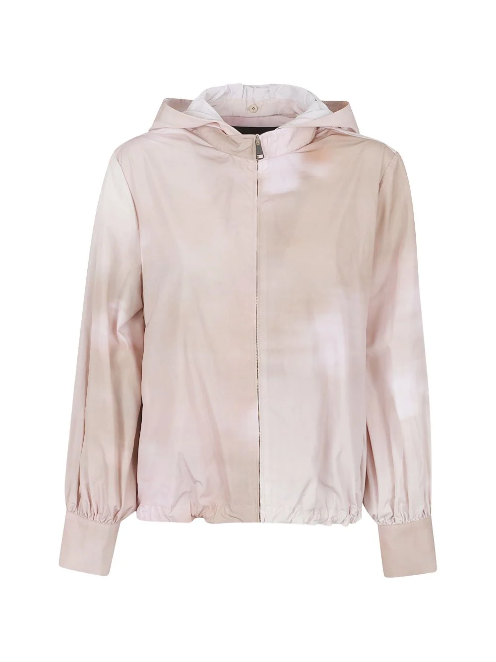 floral-print hooded jacket - 1