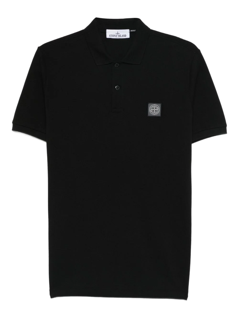 short-sleeve patch polo shirt - 1